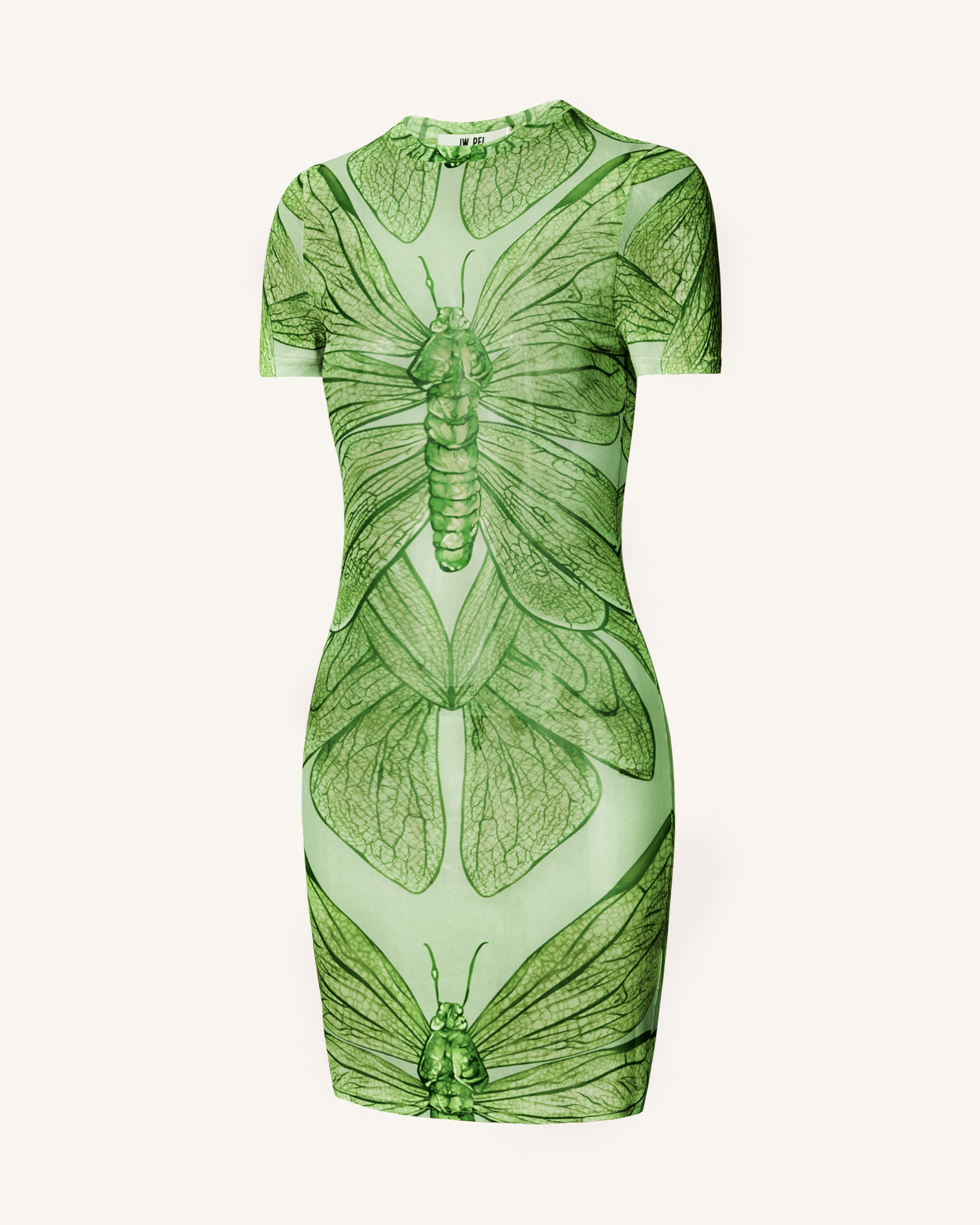 Dragonfly Shell Mini Dress - Green