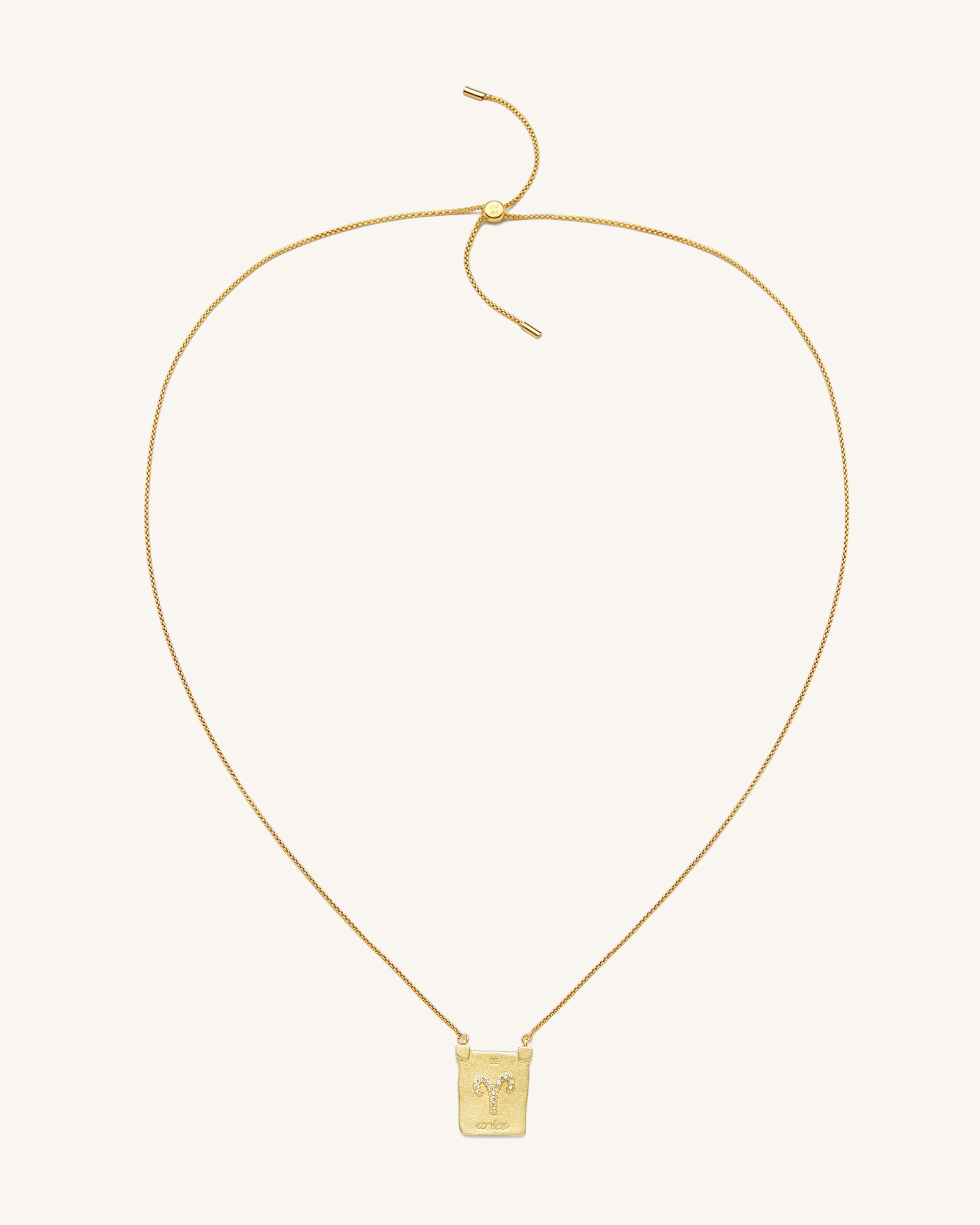 Zodiac Pendant Necklace - 18ct Gold Plated