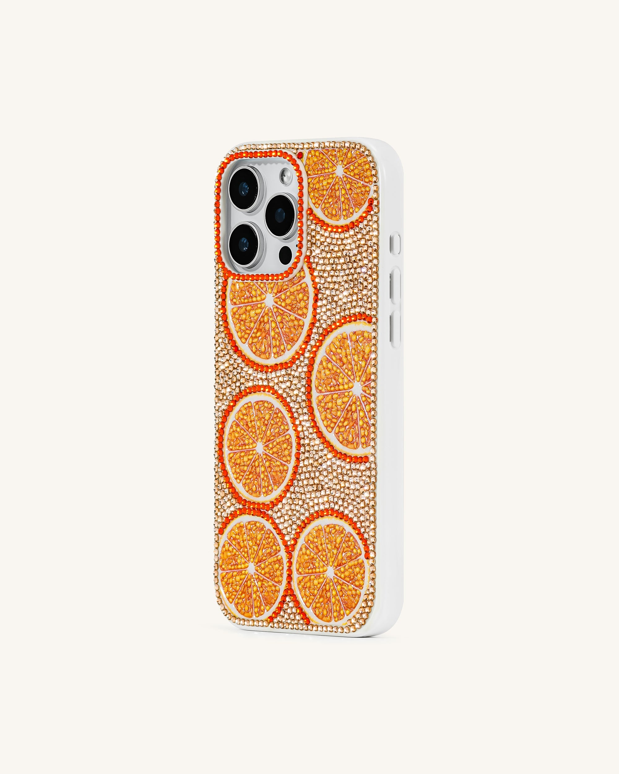 Orange Burst Bling Phone Case - Multicolor Orange