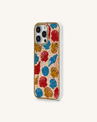Seashell Pattern Phone Case - Multicolor Gold
