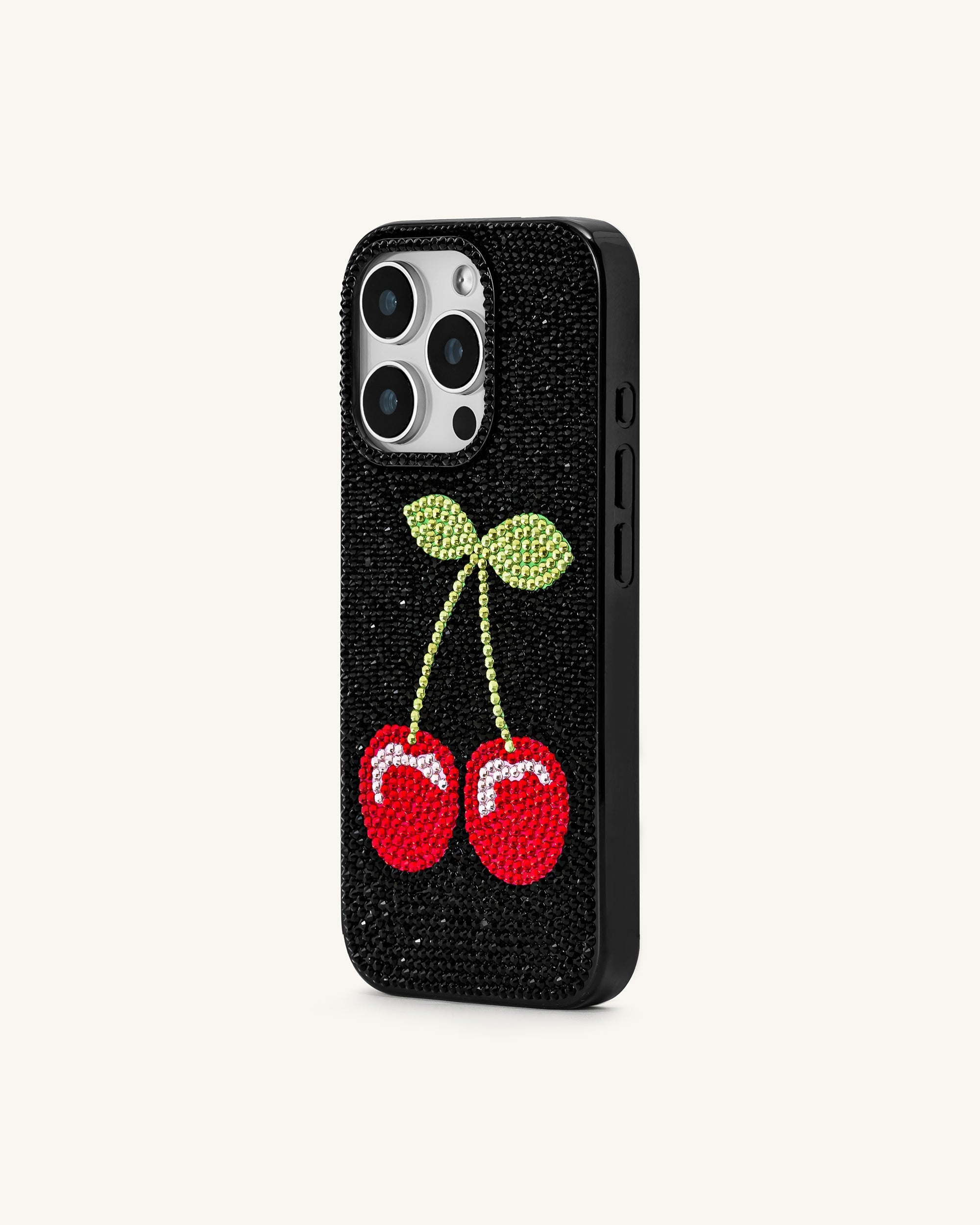 Cherry Phone Case - Multicolor Black