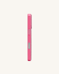 Olive Skewer Rhinestone Phone Case – Pink