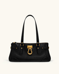 Yvette Elongated Tote Bag - Black